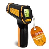 Infrarot Thermometer Digital Laser Temperaturmessgerät -58°F~1112°F (-50°C～600°C) IR Temperaturpistole Ideal für Kochen, braten, küche, Barbecue, fleisch, zucker, Gefrierschrank, Industrie