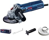 Bosch Professional Winkelschleifer GWS 9-125 S (900 Watt, Scheibendurchmesser 125 mm, inkl. Zusatzhandgriff, Schutzhaube, Schraubenschlüssel, im Karton)