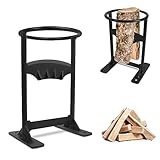 LZQ Holzspalter Manuell Kindling Cracker Brennholzspalter, Manueller Spaltwerkzeug Wood Splitter aus Karbonstahl, Tragbarer Brennholz Spalter für Camping, Zuhause, BBQ und Kamin, Typ A