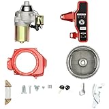 awolsrgiop Anlasser Elektrostart-starter-kit, Elektrostart Kit Für Honda GX160 5,5PS GX200 6,5 PS, Schwungrad Starter Motor Schlüsselschalter Motoren und Generatoren mit Anlasser Magnet