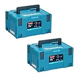 Makita Makpac Gr, 3 Systemkoffer im 2er Set