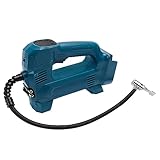 QUPERR Akku-Kompressor für Makita 18V Akku, 10.34bar Elektrische Akku Luftkompressor/Akku Luftpumpe/Reifenfüllmaschine/Kabellos Luftpumpe/Autopumpe/Fahrradpumpe, LED Lampe (Akku Nicht enthält)