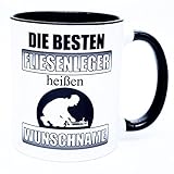 Die besten Fliesenleger heißen Name personalisierte Tasse Becher Handwerkertasse mit Spruch lustig Geburtstag Geschenk Prüfung Ausbildung Meister Kollege Arbeit Zubehör Accessoires Ausrüstung Zunft