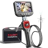 Ralcam Endoskopkamera 6,2mm Endoscope Camera - 360° Endoskop Schwenkbarer 4,3' HD 720P Inspektionskamera mit Licht Rohrkamera, Kameras mit 6 LED, IP67 Wasserdicht 1m Kanalkamera Lenkendoskop