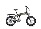 SachsenRAD E-Folding Bike Klapprad F6 Safari 20 Zoll Fatbike StVZO | 85N.M Bafang Geländemotor | Interne Kabelführung | Hochwertige Eloxierung | Ebike Elektrofahrräder Klappbar Pedelec e-Fatbike