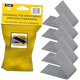 Set 5 x Montagekeil, Keil für Fensterbank, Fensterkeile, Federkeil, Ideal für Fensterbänke F2