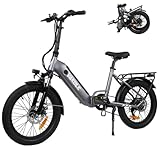 VAKOLE E Bike 20 Zoll Klapprad E-Bike für Herren Damen, 250W Faltbares E-Fahrrad mit 36V 13Ah Akku, Reichweite bis zu 75Km, EU-konformes Ebike