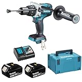 Makita DHP481RTJ Akku-Schlagbohrschrauber 18 V / 5,0 Ah, 2 Akkus + Ladegerät im MAKPAC