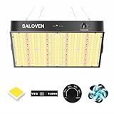 SALOVEN LED Grow Light 200W,2024 Newest Full Spectrum Plant Growing Lamps, 0-10V Dimmable Daisy Chain Design for Seedling Veg and Indoor Plants