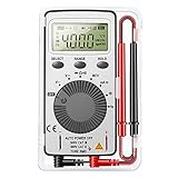 Digital Multimeter, Spannungsprüfer Strommessgerät CAT II 600 V Voltmeter Durchgangsprüfer für AC/DC Spannung, DC Strom, Durchgang Widerstand Kapazität Frequenz, Mit faltbar Ständer Messleitungen