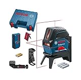 Bosch Professional Kreuzlinienlaser GCL 2-50 (5x AA Batterien, Arbeitsbereich: 50m, im Handwerkerkoffer)