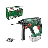 Bosch Akku-Bohrhammer UniversalHammer 18V (ohne Akku; 18 Volt System; mit Rundschaftadapter; zum Bohren, Hammerbohren, Meißeln und Schrauben; im Karton)