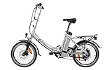 e-motos Alu Pedelec K20 Faltrad Klapprad E-Bike mit Li-Ion Akku (19Ah)