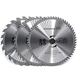 3 Kreissägeblätter 254x30mm 24, 40 und 60 Zähne + 3 Reduzierringe je Sägeblatt auf 24,4mm, 20mm und 16mm für Einhell Tischkreissäge TC-TS 2025/2 eco