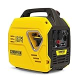 Champion Power Equipment Stromerzeuger The Mighty Atom (2200 W Inverter, nur Benzin, 58 dBA – 7 m Entfernung, 12V DC-Steckdose und Dual-Port-USB-Adapter, für Camping / Outdoor) 9200i-EU