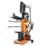 IXES Compact 15T Holzspalter stehend | 400V 3500W | Kurzholz & Langholz bis 450x1070mm | Schwenkbarer Tisch | 15 Tonnen Spaltkraft | Vario Spalt System | Fangbügel für Spaltgut | inkl. Fahrvorrichtung