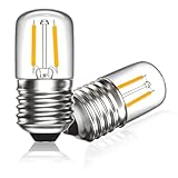 Klarlight 2W E27 LED Glühbirne Warmweiss 2700K, T28 Edison Glühbirne LED Vintage Ersetzt 20 Watt, LED Birne E27 für Nachtlicht Tischlampe Weihnachten Dekorative, Nicht Dimmbar, 2er-Pack