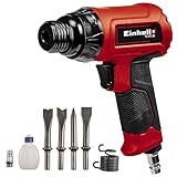 Einhell Druckluft-Meißelhammer TC-PC 45 (für Arbeiten an Stein + Metall, inkl. 4-tlg. 120 mm Meißel-Set, Ölfläschchen (ohne Inhalt), Stecknippel, Spannfeder)