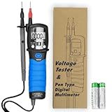 Digital Multimeter Durchgangsprüfer, Duspol Spannungsprüfer Stromprüfer 6000 Counts Ohmmeter AC/DC Voltmeter/Widerstand/Diode/Kapazität, Datenhaltung & Taschenlampe