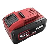 Flex Akku Pack Li-Ion Power Plus (18 V, Leistung 8,0 Ah, Lade-/Entladeschutz, Werkzeugakku, Ersatzakku, Therma-Tech Technologie) 521078