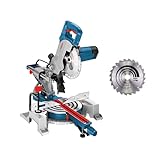 Bosch Professional Kappsäge Gehrungssäge GCM 80 SJ (1.400 Watt, Sägeblatt-Ø: 216mm, inkl. 2x Kreissägeblatt, Innensechskantschlüssel)