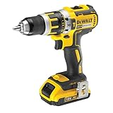 Dewalt 18 Volt 2-Gang Akku-Schlagbohrschrauber DCD795D2 (Bürstenloser Motor-Technologie, 2-Gang Vollmetallgetriebe, mit 2x 2,0 Ah Li-Ion Akkus, Schnellladegerät, Gürtelclip, Bithalter, T STAK Box)