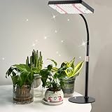 FRGROW Pflanzenlampe LED, UV-IR Vollspektrum Pflanzenlicht für Zimmerpflanzen, Pflanzenleuchte LED, Grow Light mit High PPFD 208 LEDs, Wachstumslampe für Blumen Gemüse Hydroponik, Daisy Chain Funktion