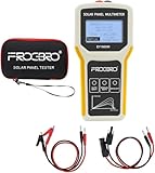 FrogBro 1600W Solarpanel Tester Photovoltaik Panel Multimeter Verbesserter Stil EY1600W mit Ultraklarem LCD Display, Smart MPPT Tool zur Fehlersuche bei Leerlaufspannung für Solar PV Tests (LCD 1600W)