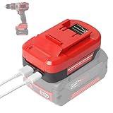 QUPERR BS18EIN USB-Akku-Adapter für Bosch 18V Akku, umwandeln von Bosch 18V in Einhell 18V Akku, geeignet für Einhell 18V Akku-Werkzeuge, Akku-Konverter mit USB/Type-C Ladeanschluss (nur Adapter)