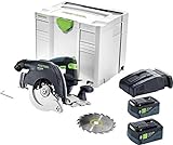 Festool Sierra circular a batería HKC 55 Li 5,2 EBI-Plus-SCA