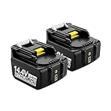 [2 Stück] Energup 14.4V 5.0Ah Akku für Makita 14.4V Akku BL1430 BL1415 BL1440 BL1415N 196875-4 194558-0 195444-8 196388-5 194065-3