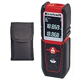 Einhell Laser-Distanzmesser TC-LD 25 (bis 25 m, Messreferenz Vorder- o. Hinterkante, Dauermessung, Abschaltautomatik, Safety-Funktion, inkl. Tasche)