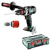 Metabo Akku-Bohrschrauber BS 18 LTX-3 BL Q I (602355840) 18V ; metaBOX 145 L, Akkuspannung: 18 V, Max. Drehmoment weich: 60 Nm, Impulsmoment: 65 Nm