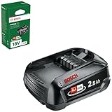 Bosch Ersatz-Akku PBA 18V 2.5Ah W-C (18V System; Hohe Kapazität für längere Laufzeit; Kompatibel mit Allen 18V Power for All-Geräten)