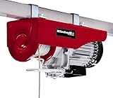 Einhell Seilhebezug TC-EH 600 (1050 W, Tragkraft ohne Umlenkrolle 300 kg auf 18 m/mit Umlenkrolle 600 kg auf 9 m, 18 m Drahtseil (Ø 4,5 mm), inkl. Sicherheitsbügel am Lasthaken)