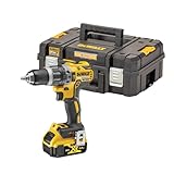 DEWALT Akku-Schlagbohrschrauber/ Schlagbohrer (460 W, 18 V, LED-Arbeitsleuchte, bürstenlose Motor-Technologie, 2-Gang Vollmetallgetriebe, 15-stufiges Drehmoment) DCD796NT