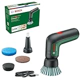 Bosch Home and Garden Akku Reinigungsbürste UniversalBrush (integrierter 3,6-V-Akku, 1 Micro-USB-Kabel und 4 Reinigungsaufsätze enthalten, im Karton) Grün, Norme