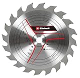 Original Einhell Kreissägeblatt 200x16 (Sägen-Zubehör, Ø 200 mm, Aufnahme 16 mm, 20 geschränkte Zähne, Schnittbreite 2,4 mm, hartmetallbestückt, für Tischkreissägen)