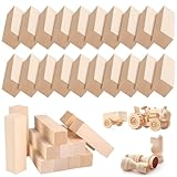 20 Stück Schnitzholz, Holzblöcke Lindenholz zum Schnitzen Holz Rohlinge Basswood Schnitzholz Anfänger Schnitzer Schnitzen Drechseln Basteln DIY Projekt (10x2,5x2,5cm)