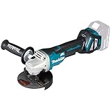 Makita DGA515Z Akku-Winkelschleifer 18 V mit Paddleschalter (ohne Akku, ohne Ladegerät), Pfauenblau