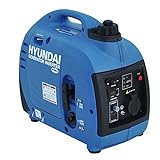 HYUNDAI Inverter Stromgenerator HY1000Si D, mobiler Notstrom-Generator, Notstromaggregat, 1 kW Stromerzeuger, Benzin Stromaggregat, leise und leicht