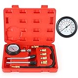 QUNNIE Kompression Tester Kit,Manometer Tool Set für die Prüfung Motorrad Auto Auto Außenbordmotor Kettensäge Schneemobil Auto Benzin Gas Motor