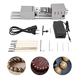 JDBDU Mini Drehmaschine, 100W Metalldrehmaschine Poliermaschine, Mini Perlen Maschine Kleine Drehmaschine, 220V DIY Holzbearbeitung Buddha Perle Drehmaschine Drehbank Feindrehmaschine