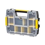 Stanley FatMax Werkzeug-Organizer Sortmaster / Aufbewahrungsbox ( 29,5x6,5x21,5 cm, stapelbar mit Verriegelung, entnehmbare Einsätze, Aufbewahrung von Werkzeugen/Kleinteilen) STST1-70720