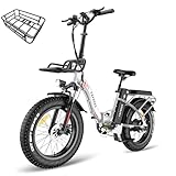 Fafrees F20 MAX Fatbike Ebike Klapprad 20 Zoll mit 48V 22,5AH Akku, [ Offiziell ] Mountainbike E-Bike Herren Bremslicht Shimano 7S 54N.m, E Bike Damen Elektrofahrrad Klappbar, Electric Fahrrad 150kg