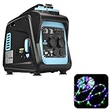 GENTRAX Inverter Stromerzeuger VERSA2000 2000W Max 1700W Reiner Sinus Stromgenerator Benzin Superleise Notstromaggregat mit USB und 230V Steckdosen praktisch klein und einfach zu handhaben für Camping