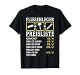 Fliesenleger Preisliste Stundenlohn T-Shirt