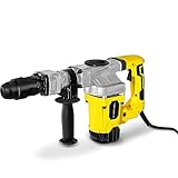 TROTEC Bohrhammer PRDS 20‑230V – Schlagstärke 20 J, 4.000 min⁻¹, pneumatisches Hammerwerk, 1.300 W, LED-Licht, SDS-Plus – Bohren in Gestein, Holz, Metall, Keramik und Kunststoff