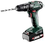 Metabo Akku-Schlagbohrmaschine SB 18 18 V - inkl. 2 CAS Li-Ion Akkupacks (18V/2,0 Ah); Ladegerät und Transportkoffer - 602245560