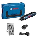 Bosch Professional Akkuschrauber Bosch GO (inkl. 25-tlg. Bit-Set, Ladekabel, L-BOXX Mini) [Energieklasse B]